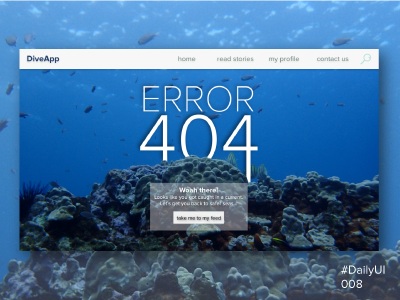 Error 404 for Diver's Website