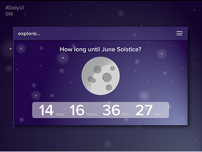 Solstice Countdown 014 countdown dailyui solstice