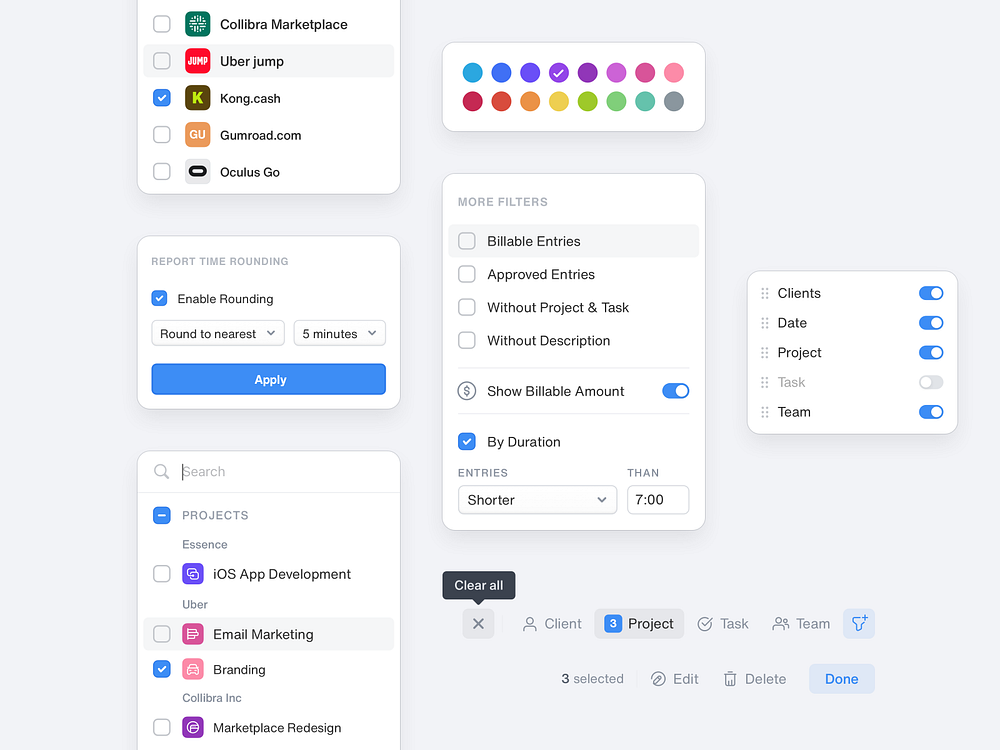 Tack: Filter Components by Bilal Ck for Stead on Dribbble