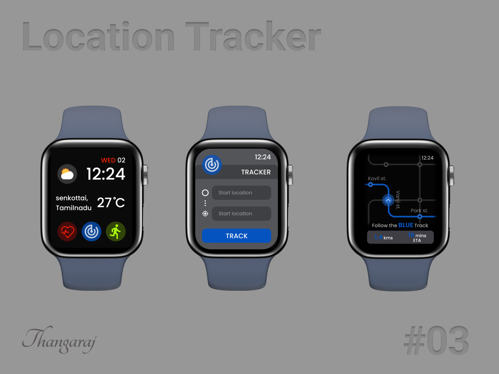 Location Tracker UI design by Thanga Raj on Dribbble