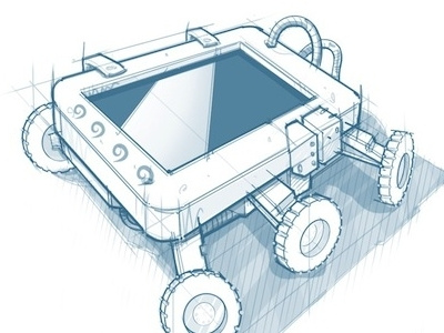 Future Makers II illustration sketch