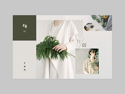 Online Store-Home page clean fashion homepage logodesign modern pure ui webdesign website