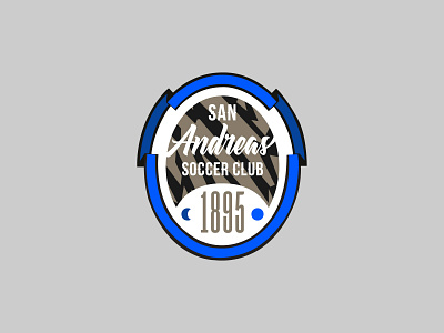 San Andreas Soccer Club badge badge logo badgedesign crest logo futbol mls soccer sports team logo