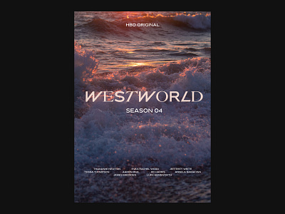 WESTWORLD S04 design hbo movie poster show tv type wave westworld