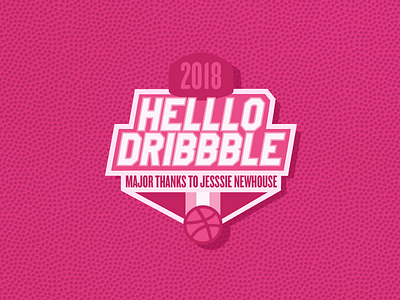 Thanks Jessie debut dribbble first shot hello