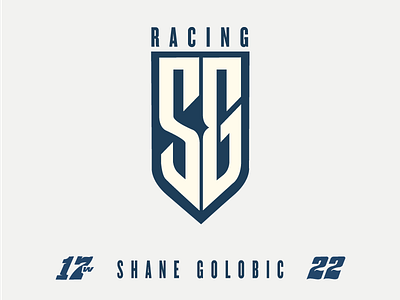 Shane Golobic Racing athlete badge branding cars logo racing shield sports sprint cars