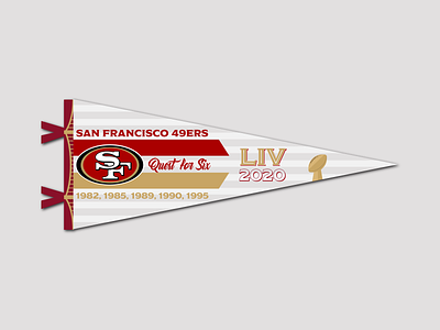 San Francisco 49ers Vertical Pennant