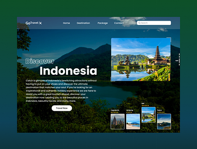 Travel - Landing page branding design graphic design illustration ux vector