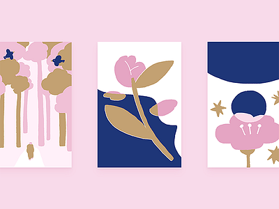 Flower Card card flower graphic illust