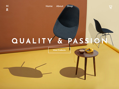 Furniture Store - Landing Page branding design furniture landingpage ui uiux ux webpage website