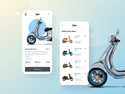 Vespa - Rental Concept App