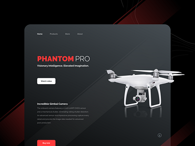 Drone - Web Concept demo design drone interactiondesign ui uiux visual designs website concept website design