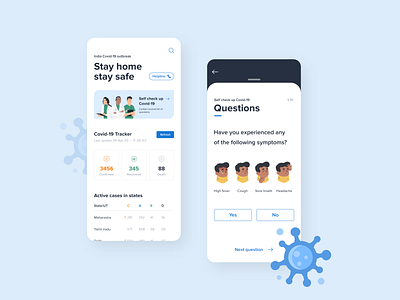 Covid-19 Tracker App Concept