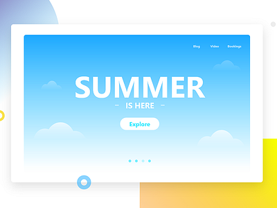 Summer is Here design minimal elements summer ui