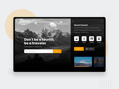 Travel Concept App design design designer interactions minimal mountain travel travel app ui uiux ux vector vector art visual designs