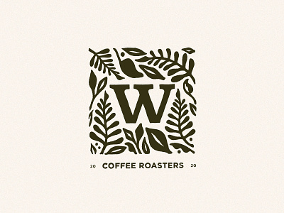 Wilderbloom Logo V2 artwork branding coffee design flower graphic illustration leaf logo roasters typography wilderness