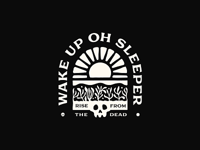 Wake Up Sleeper artwork branding coffee design graphic illustration lettering logo sketch typography