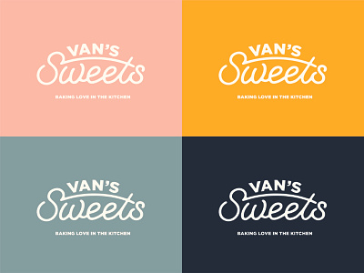 Van s Sweets Logo arizona bake branding cookies design graphic illustration lettering logo sweets typography