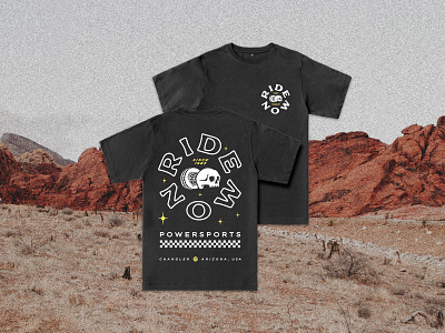 RideNow Apparel Design arizona design graphic illustration lettering logo racinng ridenow skull typography