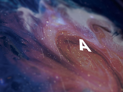 Launch Poster Crop design exhibit galaxy lettering poster typography universe