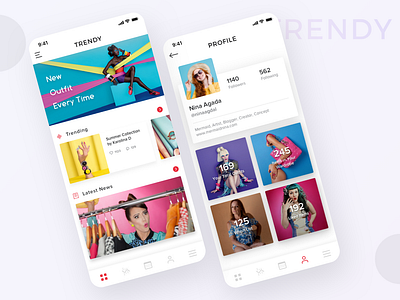 Fashion and Personal Wardrobe App Concept