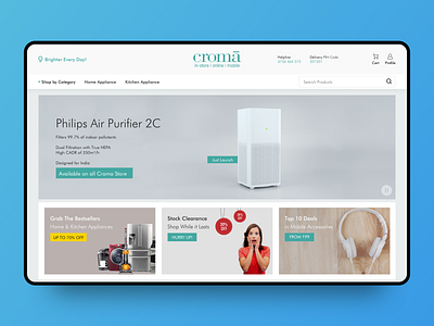 Croma - Website Redesign Concept