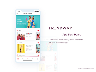 Trendway Dashboard abstract app app design apple clean color design designs fashion freelance ios mobile photography technology ui ui design ux design wardrobe