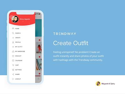 Trendway Creating Outfit Interaction abstract app app design apple clean color design designs fashion freelance ios mobile photography technology ui ui design ux ux design wardrobe