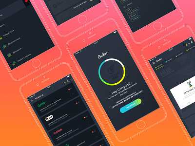 Mobile App Design Mockup