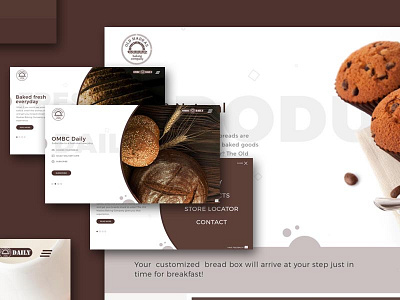 Old madras baking company creative design landing page uiux web design website
