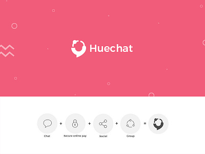 Huechat Logo chat chennai design logo ui