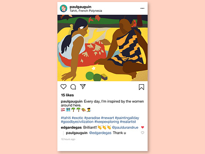 Paul Gauguin's instagram