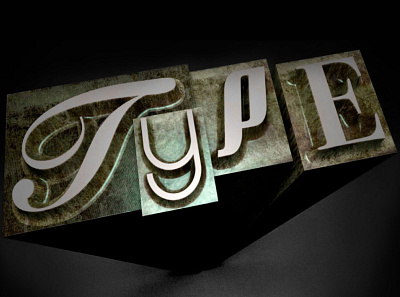 3D Type 3d design typography