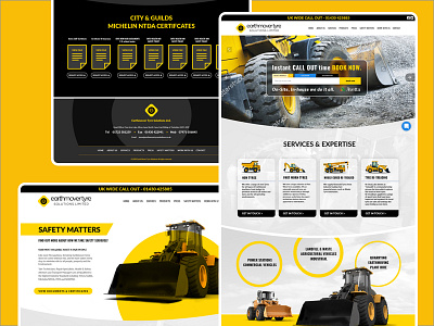 Earthmovers Landing Page