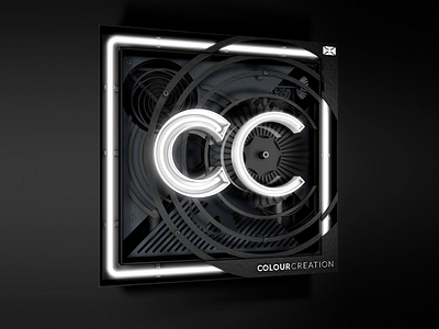 3D version of the CC Logo 3d branding design typography