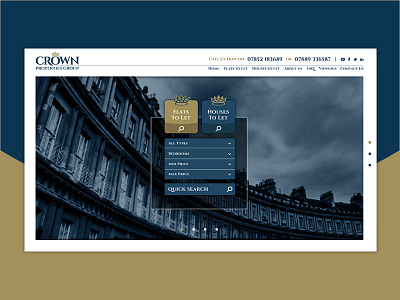Crown Rebrand agency branding crown e commerce home page logo design properties ui web design