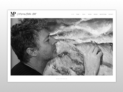 Personal Art Portfolio art studio artist artwork branding home page logo design photography