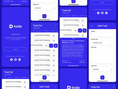 App ToDo app app design app ui application task list task manager tasks ui ux