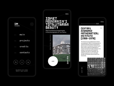 Soviet Modernism (Review App) app app design app ui minimal modernism ui ux