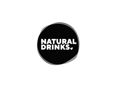 Natural Drinks logotype branding design drinks flat illustrator leaf logodesign logotype minimal natural nature type typography vector