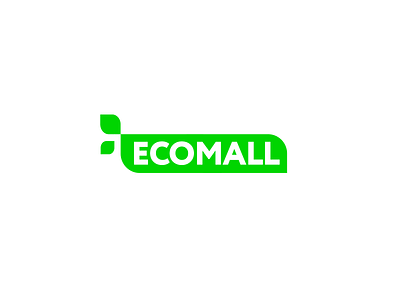 Ecomall Logotype branding eco eco logo ecology flat leaf logo logodesign logotype mall nature