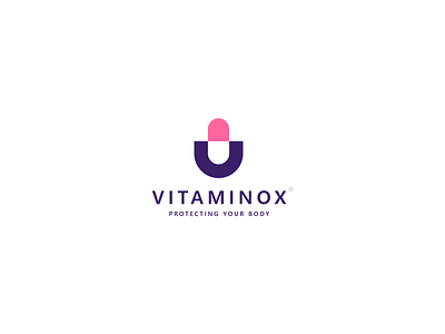 Vitaminox Logotype branding logo logodesign logotype medical pill protect vector vitamin