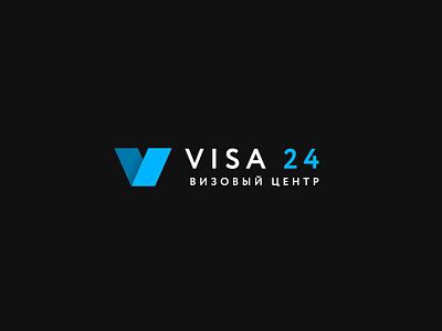 Logo Visa24 24 brand branding design illustrator logo logodesign logotype minimal visa