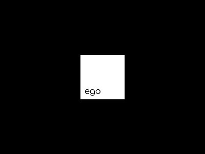 Ego Logotype branding business club ego flat logo logodesign logotype minimal private square