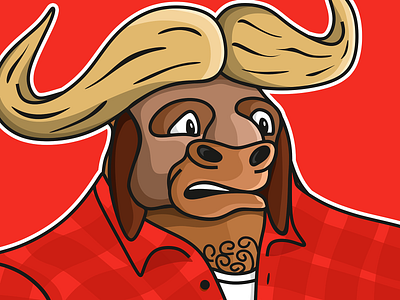 Buffalo sticker buffalo illustration illustrator sticker vector