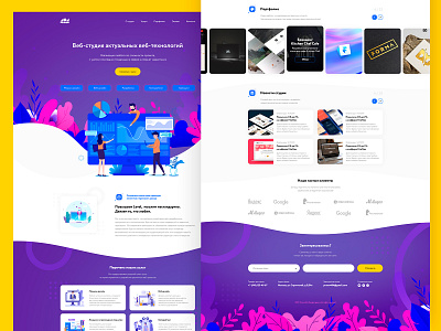 Website for Digital Agency design digital landingpage ui web webdesign website