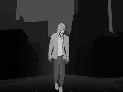 Illustration of Hoodie Character