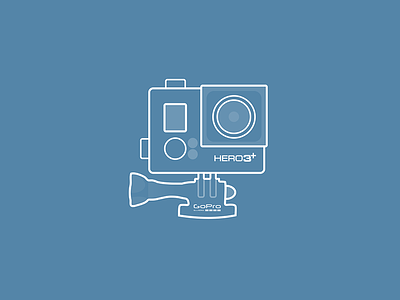 GoPro Hero 3+ camera gopro icon outline