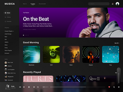 Daily UI :: 009 Music Player