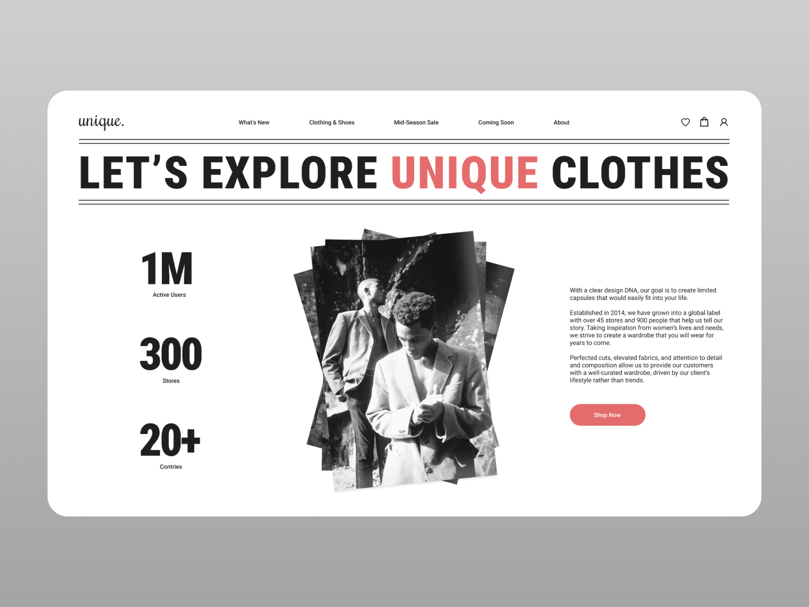 Fashion site by Alex A on Dribbble